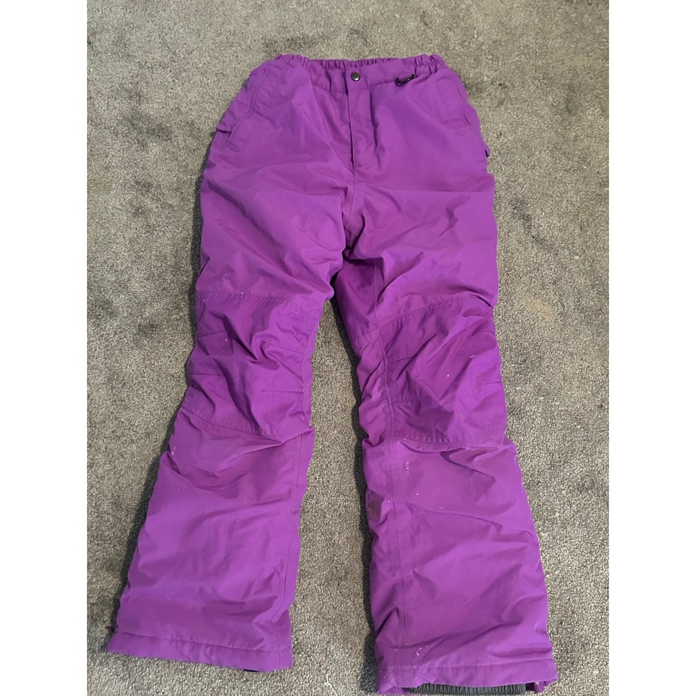 Lands End Kids Purple Grow-A-Long Insulated Snow Pants Size 12